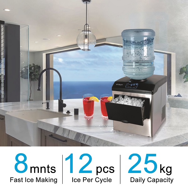 Crownline Table Top Water Dispenser with Ice Maker WD-267 - Crownline