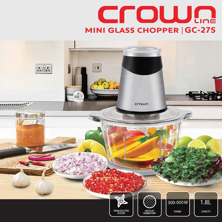 Crownline glass chopper GC-275: Compact and versatile